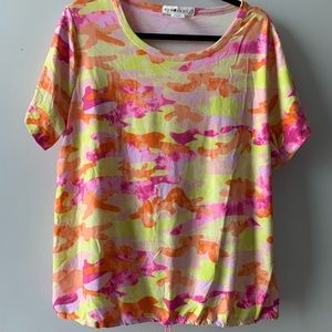 Women's Eye Candy Plus Tie Dye LIMEADE T-Shirt